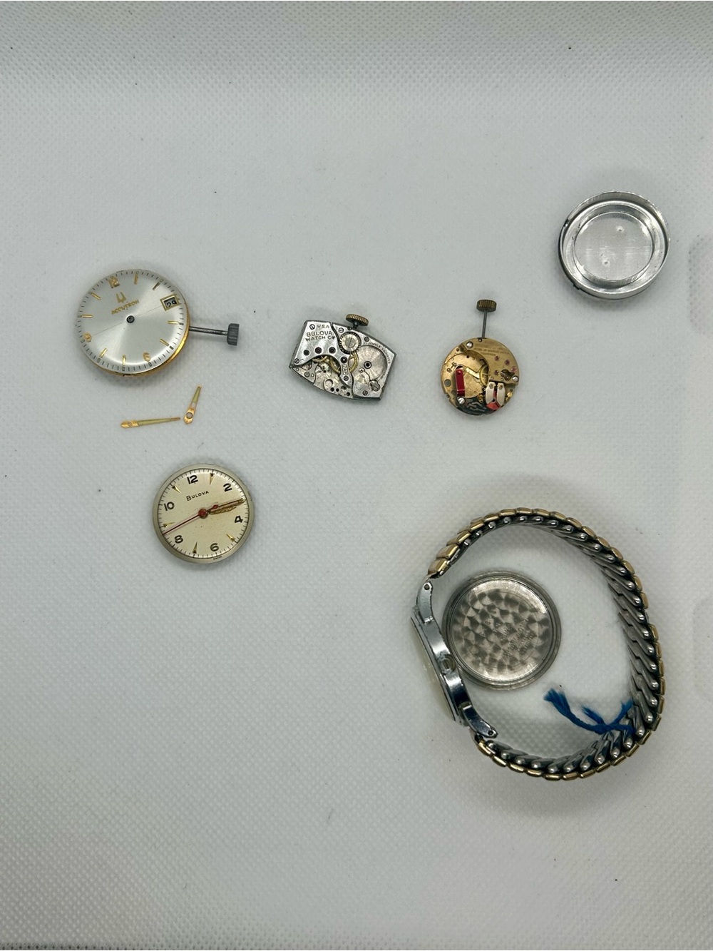 Vintage Bulova & Accutron Watch Movement Parts Lot – Swiss 17 Jewel – Repair